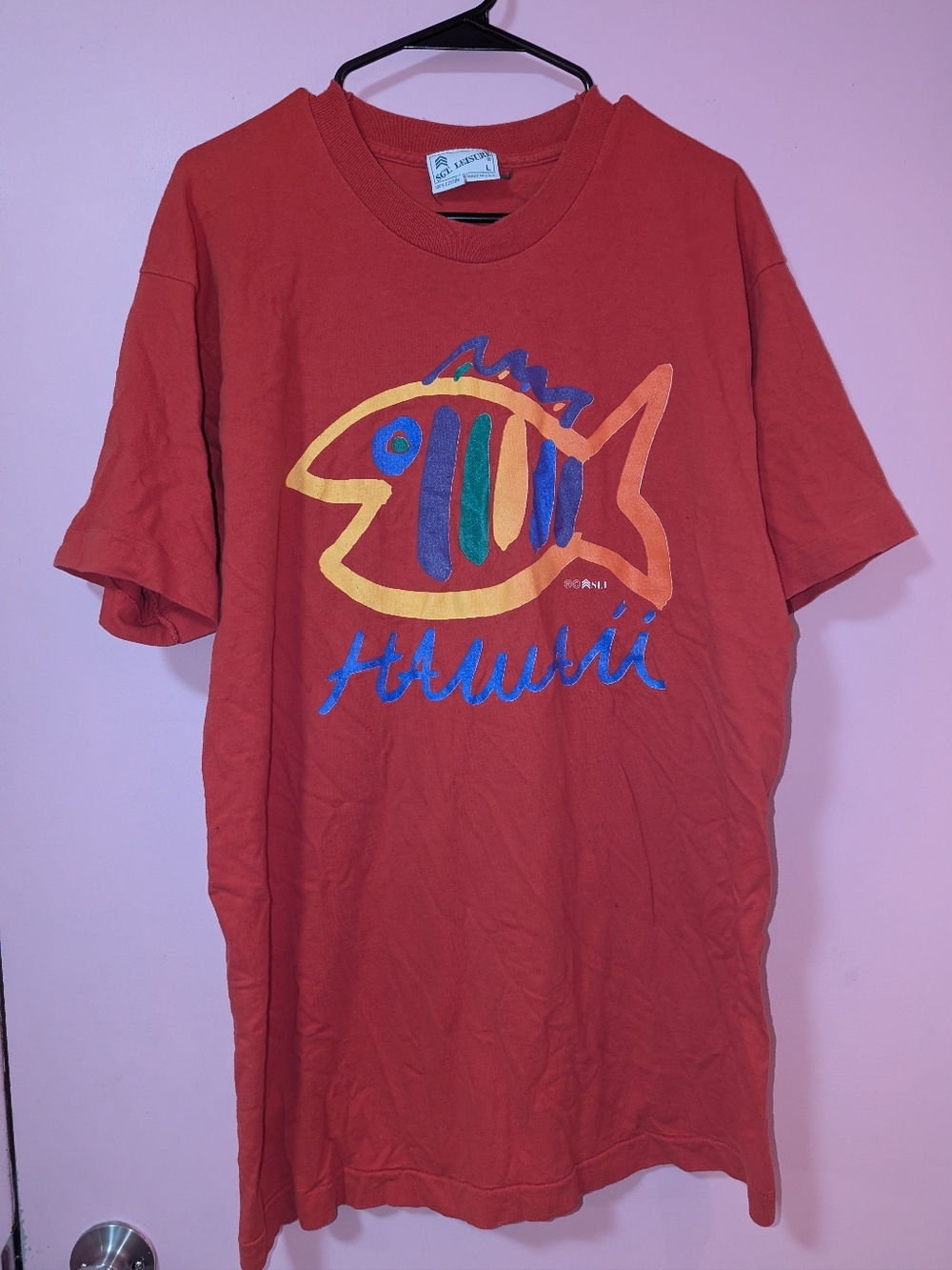 Vintage 1990 Hawaii Fish T-Shirt